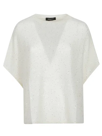 Fabiana Filippi Round Neck Sweater In Neutral