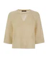 Fabiana Filippi Round Neck Sweater In Nude