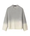 Fabiana Filippi Luxurious Wool And Silk Sweater In Platinum Color