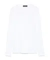 Fabiana Filippi Crewneck Cotton Knit Sweater In White