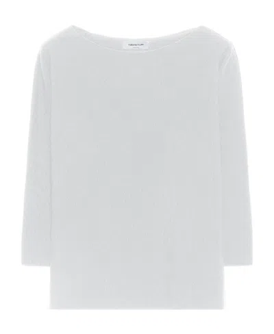 Fabiana Filippi Round Neck Sweater In White