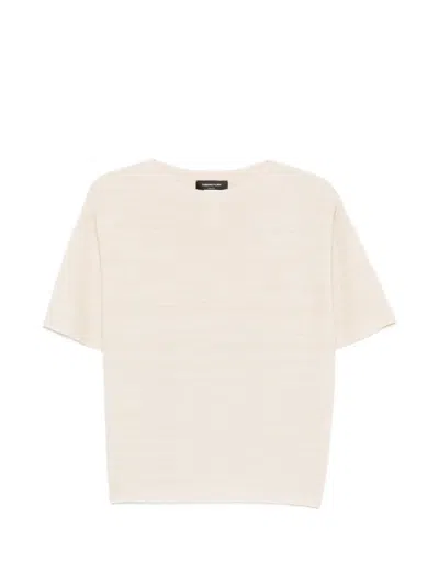 Fabiana Filippi Wool And Cotton Sweater In Neutral