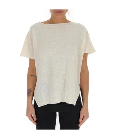 Fabiana Filippi Round-necked Casual T-shirt In White
