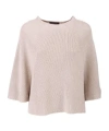 Fabiana Filippi Cotton Cape In Nude