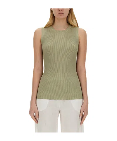 FABIANA FILIPPI FABIANA FILIPPI CREWNECK RIBBED TANK TOP