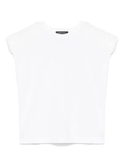 Fabiana Filippi Ruffle-detailed T-shirt In White