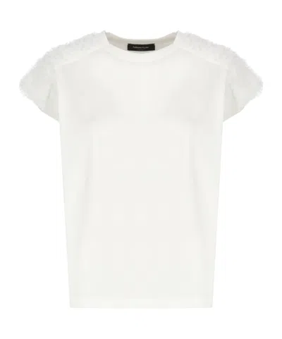FABIANA FILIPPI FABIANA FILIPPI TULLE DETAILED T-SHIRT