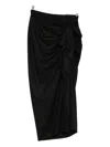 Fabiana Filippi Ruffled Draped Skirt In Black