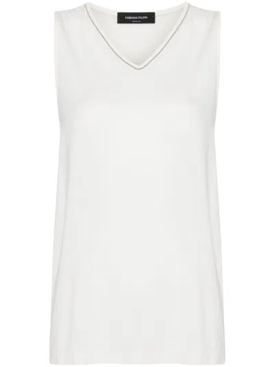 Fabiana Filippi Sablé Vest In White