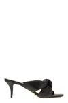 Fabiana Filippi Sandal Mules On Heel And Knot In Black