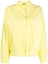 Fabiana Filippi Satin Button-up Jacket In Yellow