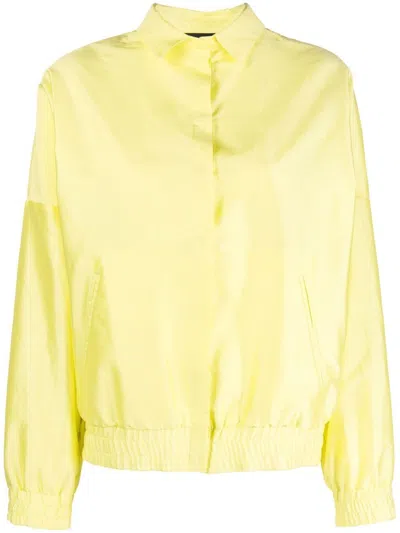 Fabiana Filippi Satin Button-up Jacket In Pistacchio