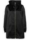 Fabiana Filippi Drawstring Coat In Black  
