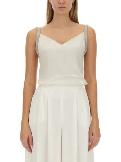 FABIANA FILIPPI SATIN LINGERIE TOP