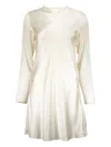 Fabiana Filippi Satin Midi Dress In Neutrals