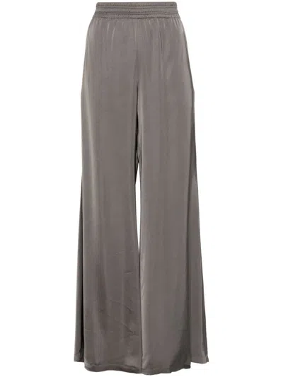 Fabiana Filippi Satin Palazzo Pants In Grey