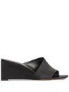 Fabiana Filippi Stretch Satin Wedges In Black