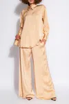 Fabiana Filippi Satin Shirt In Beige