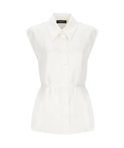 FABIANA FILIPPI FABIANA FILIPPI TIED WAIST SLEEVELESS SHIRT