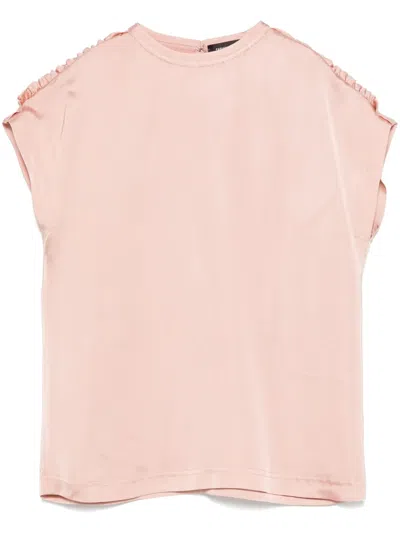 Fabiana Filippi Satin Top In Pink