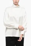 Fabiana Filippi Silk Satin Blouse In White