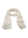 Fabiana Filippi Wool And Silk Scarf In Cream