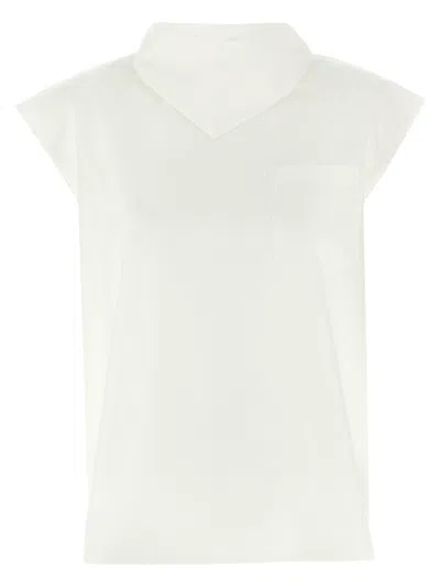 Fabiana Filippi White Scarf Top