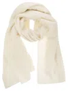 Fabiana Filippi Luxurious Sequin-embellished Scarf 196 X 68 Cm In Cream