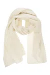 Fabiana Filippi Luxurious Sequin-embellished Scarf 196 X 68 Cm In White