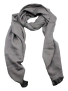 Fabiana Filippi Wool Scarf Embellished With Small Micro Sequins Measuring 140 X 200 Cm In Gray