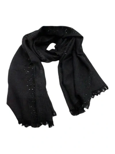 Fabiana Filippi Wool Scarf In Black