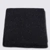 Fabiana Filippi Rectangular Scarf Sparkling Finish Knit Texture In Black