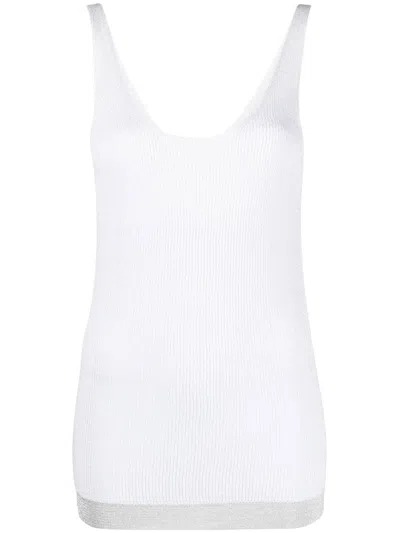 Fabiana Filippi Stricktop Mit U-ausschnitt In Grey
