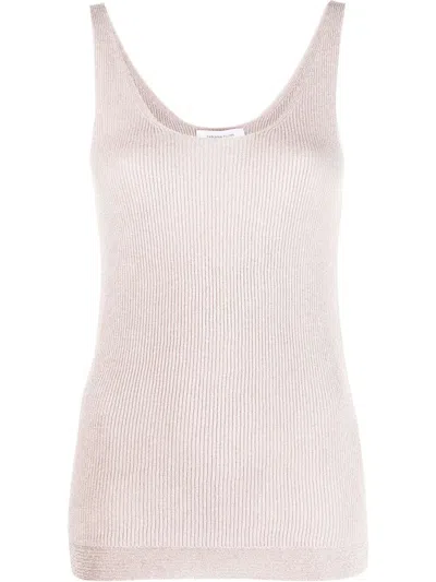Fabiana Filippi Scoop-neck Knit Top In Pink