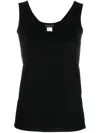 Fabiana Filippi Scoop-neck Knitted Tank Top In Black