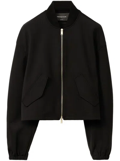 Fabiana Filippi Scuba Windbreaker In Black