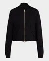 Fabiana Filippi Scuba Bomber Jacket In Nero