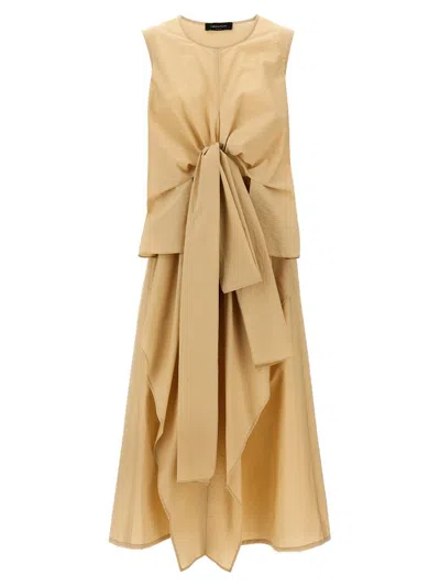 Fabiana Filippi Paper Hand Dresses Beige