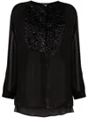 Fabiana Filippi Semi-sheer Blouse In Black