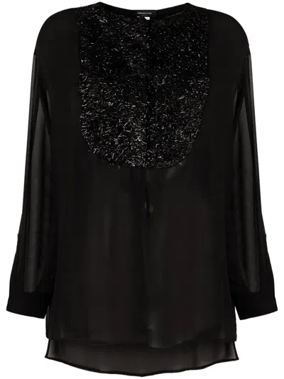 Fabiana Filippi Semi-sheer Blouse In Black