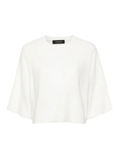 Fabiana Filippi Sequin Crewneck In Blanco