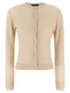 Fabiana Filippi Sequin Crochet Cardigan Sweaters And Cardigans Beige In Neutral
