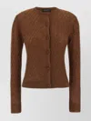 Fabiana Filippi Sequin Crochet Cardigan Sweaters And Cardigans Brown In Brown