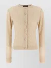 Fabiana Filippi Sequin Crochet Cardigan Sweaters And Cardigans Beige In Neutral