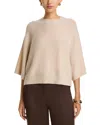 Fabiana Filippi Sequin Cropped Cape Sleeve Sweater In Neutral