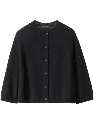 Fabiana Filippi Sequin-detail Cardigan In Black
