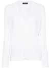 Fabiana Filippi Sequin-detail Cotton Cardigan In White