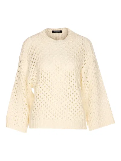 FABIANA FILIPPI SEQUIN-DETAIL CREW-NECK SWEATER