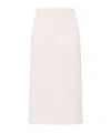 Fabiana Filippi Sequin-detail Open-knit Skirt In White