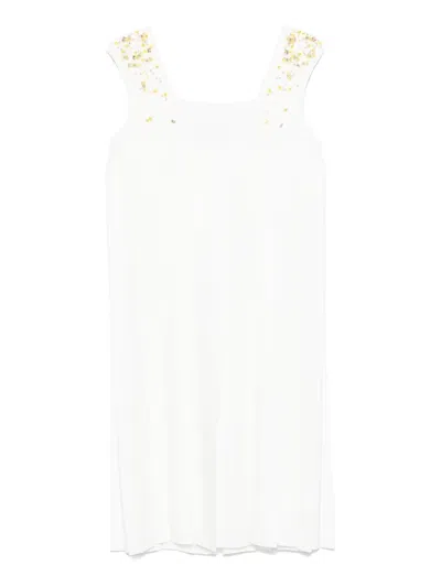 Fabiana Filippi Sequin-detailing Midi Dress In White
